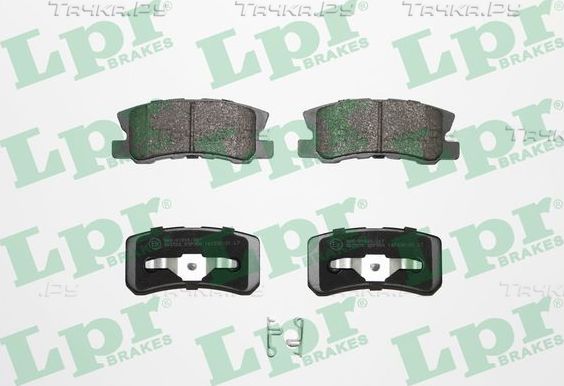 Тормозные колодки LPR задние для Mitsubishi Grandis 2004-2011. Артикул 05P954