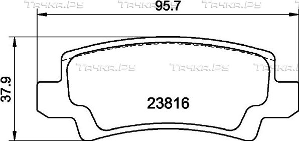 Тормозные колодки Nisshinbo. Артикул NP1044