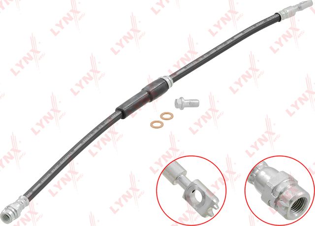 Тормозной шланг LYNXauto для Volkswagen Golf Plus I 2004-2013. Артикул BL-3102