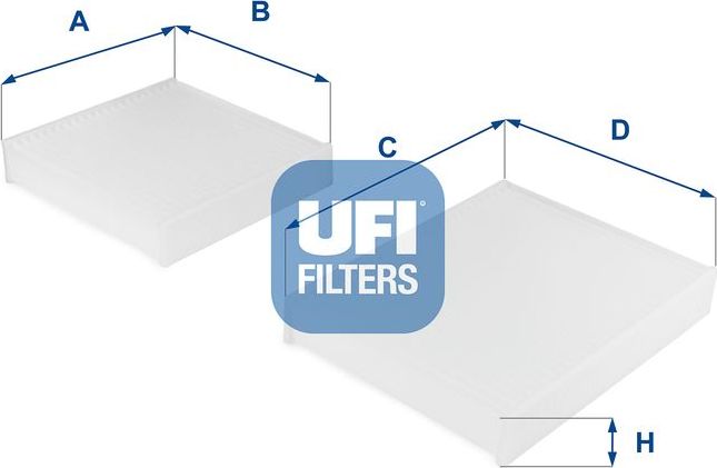 Салонный фильтр UFI. Артикул 53.143.00