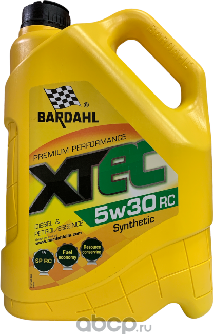 Масло моторное XTEC API SN RC/ILSAC GF-5 5W30 синтетическое 5л (Bardahl). Артикул 33023