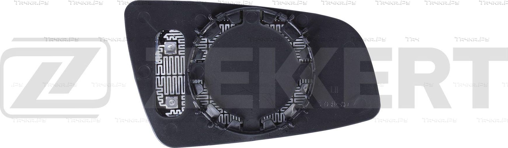 Зеркальное стекло бокового зеркала Zekkert. Артикул SP-1064