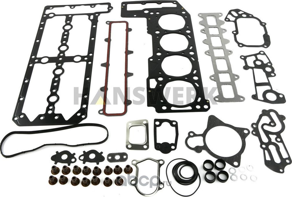 КОМПЛЕКТ ПРОКЛАДОК ДВИГАТЕЛЯ FIAT DUCATO 06> ВЕРХ 3.0 JTD (Hanswerk). Артикул HW150300