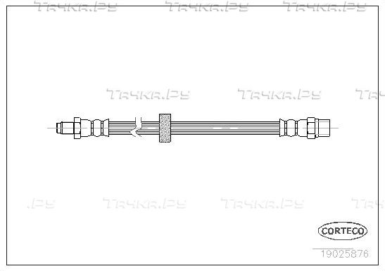 Тормозной шланг Corteco задний для Volvo 740 1983-1992. Артикул 19025876