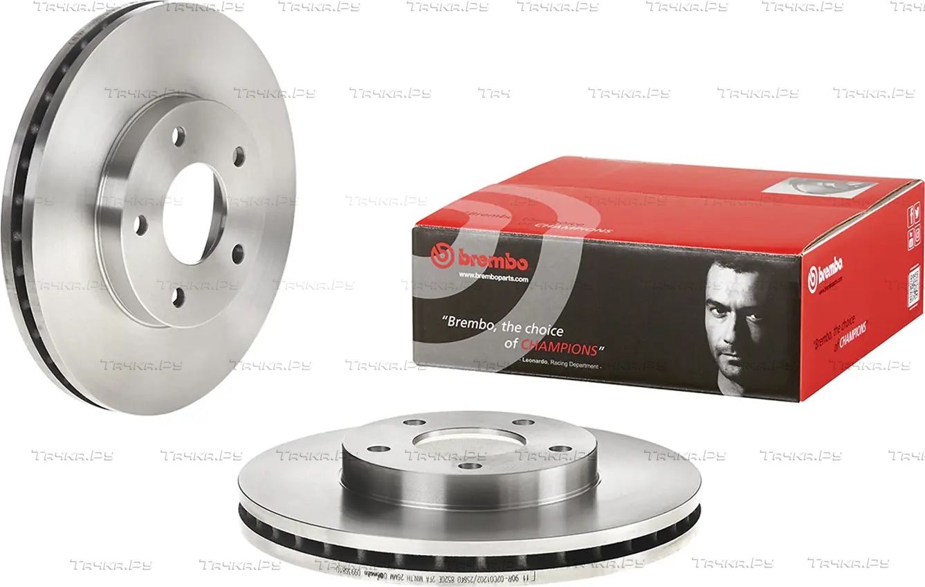 Тормозной диск Brembo PRIME LINE передний для Nissan Maxima A33 2000-2003. Артикул 09.9368.10