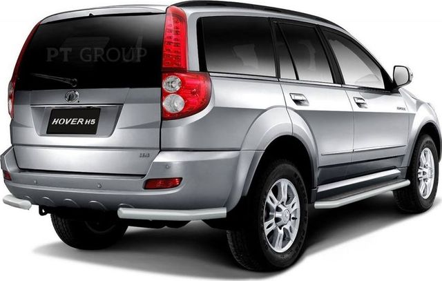 Защита PT Group заднего бампера угловая d=63 мм ИСКРА (ППК) для Great Wall Hover H5 2011-2016. Артикул GWV-11-330104.11