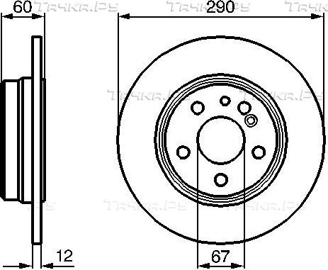 Тормозной диск Bosch. Артикул 0 986 478 607