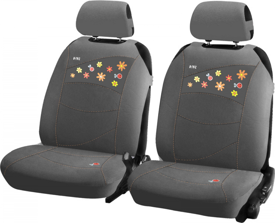 Накидки универсальные Hadar Rosen Beetles на передние сидения авто, цвет Серый. Артикул 21113