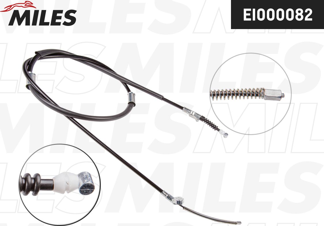 Трос ручника (тросик ручного тормоза) Miles. Артикул EI000082