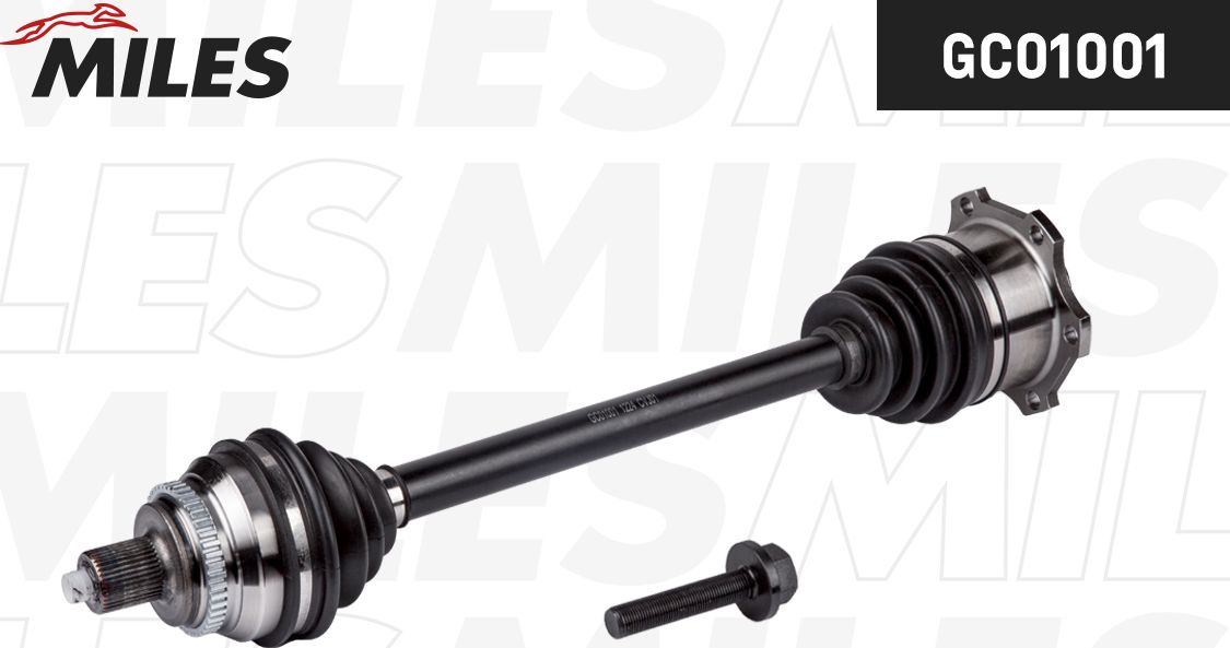 Полуось (привод в сборе, приводной вал) Miles. Артикул GC01001