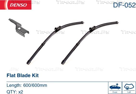 Щетки стеклоочистителя (дворники) Denso передние для Volkswagen Transporter T6 2015-2026. Артикул DF-052