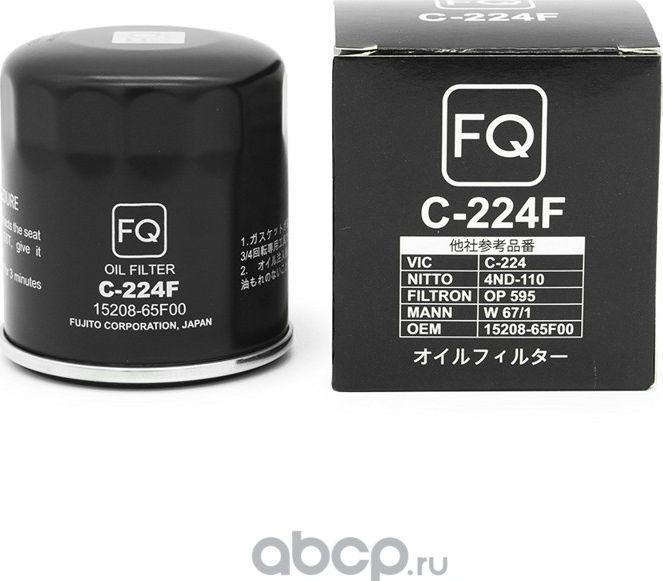 Фильтр масляный FQ C-224F 1520865F00 , W67/1, шт FQ. Артикул C224F