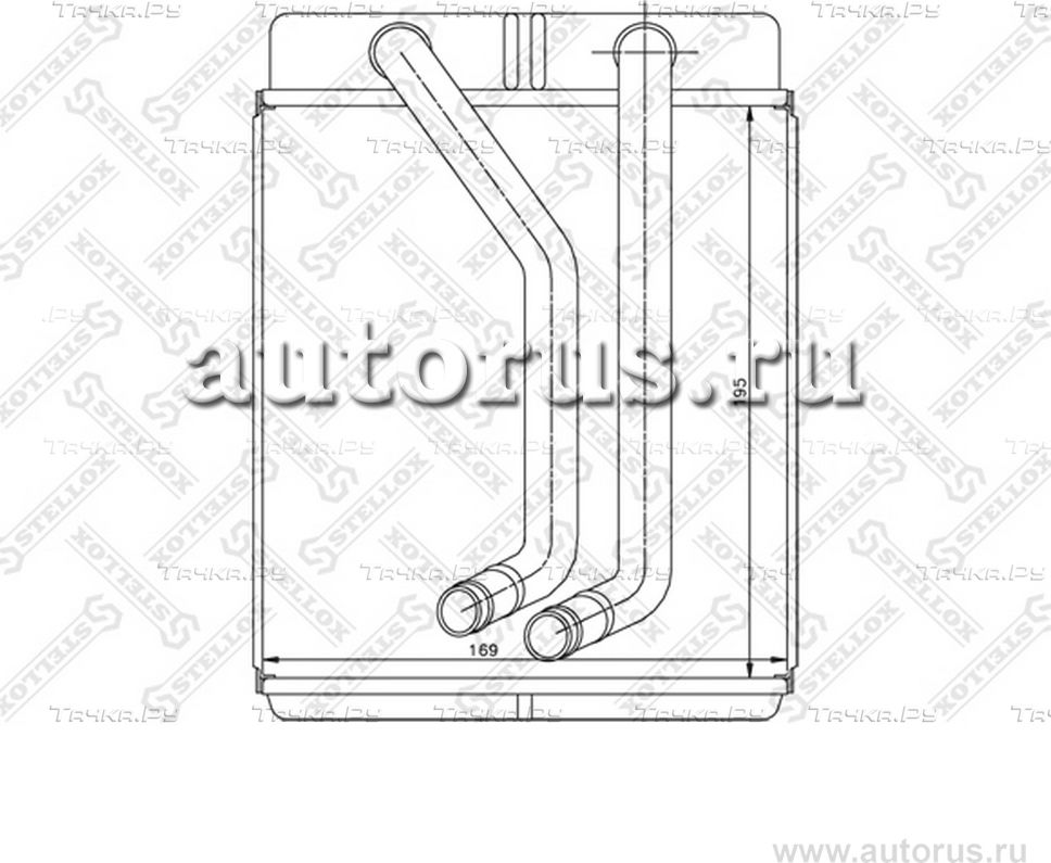 Радиатор отопителя (печки) Stellox. Артикул 10-35224-SX