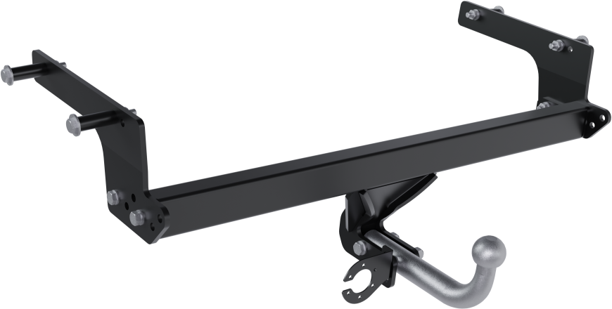 Фаркоп PT Group с крашеной балкой и оцинкованным крюком для Renault Duster II 2021-2026. Артикул RDU-12-991528.00Black