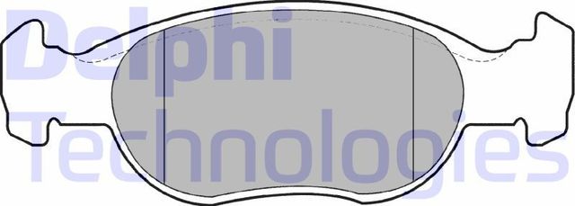 Тормозные колодки Delphi (Low-Metallic) передние для Fiat Punto I 1996-1999. Артикул LP1385