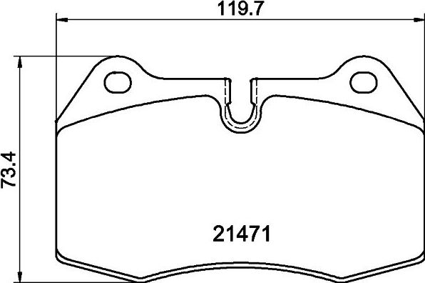 Тормозные колодки Mintex. Артикул MDB1752