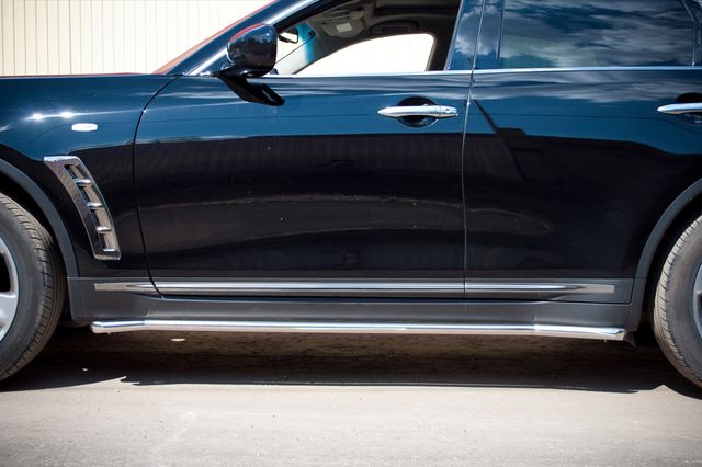 Защита порогов RusStal труба d42 (вариант 1) для Infiniti FX 37 2010-2026. Артикул IF7T-000770