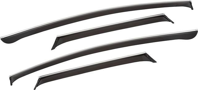 Дефлекторы Chromex для окон (c хром. молдингом) (4 шт.) Haval Jolion 2020-2026. Артикул CHROMEX.63046