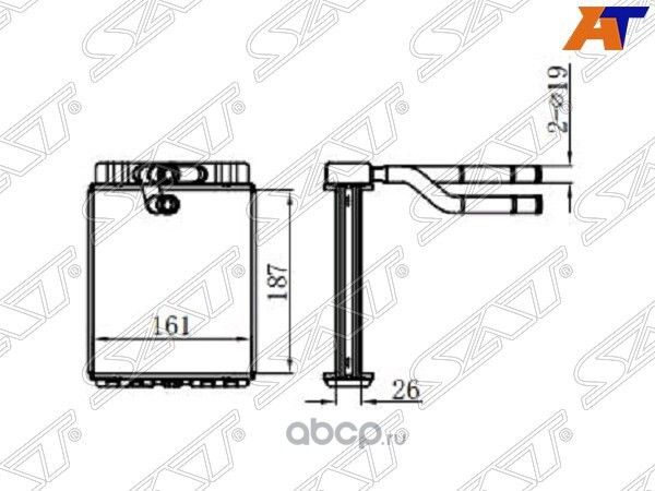 Радиатор отопителя салона HYUNDAI HD-657278COUN (SAT). Артикул STHY723950