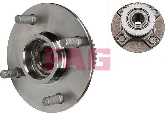 Ступичный подшипник (комплект) Fag задний для Nissan Primera P10 1990-1996. Артикул 713 6134 40