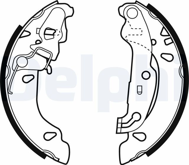 Тормозные колодки Delphi задние для Ford Fiesta IV 2000-2002. Артикул LS1926