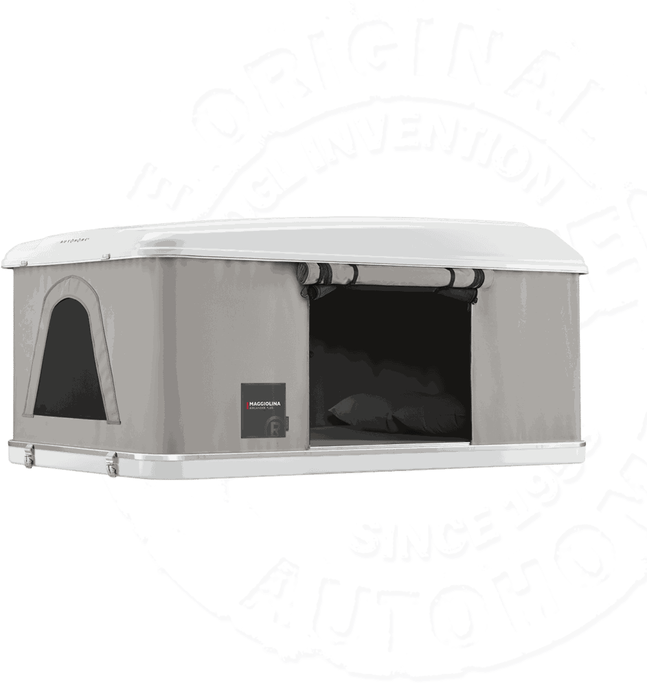 Палатка на крышу автомобиля Autohome MAGGIOLINA AIRLANDER PLUS LARGE, лестница 215 мм, тент серый. Артикул MPG/11