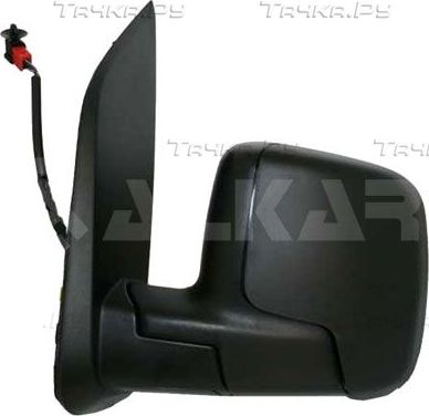 Зеркало боковое (в сборе) Alkar левое для Fiat Qubo I 2008-2026. Артикул 9225351