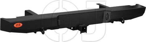 Бампер силовой OJ задний (упоры под реечный домкрат, буксирные проушины, квадрат 50х50) для Nissan Navara D40 2010-2026. Артикул 03.167.01