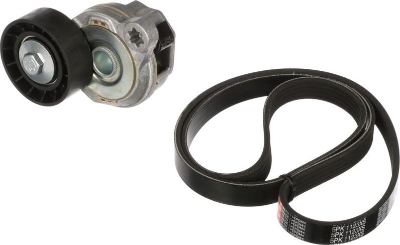 Приводной ремень поликлиновой с роликами (комплект) Gates Micro-V® Kit UNIQUE FIT. Артикул K015PK1123XS