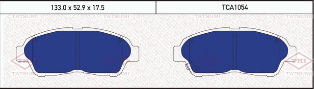Колодки тормозные TOYOTA CARINA 92- перед. (Tatsumi). Артикул TCA1054