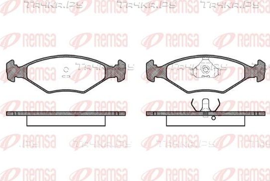 Тормозные колодки Remsa передние для Fiat Fiorino I 1984-1988. Артикул 0281.00