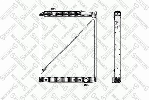 Радиатор охлаждения двигателя Stellox для MAN F2000 2002-2000. Артикул 81-03305-SX