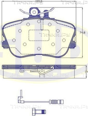 Тормозные колодки G.U.D.. Артикул GBP880171