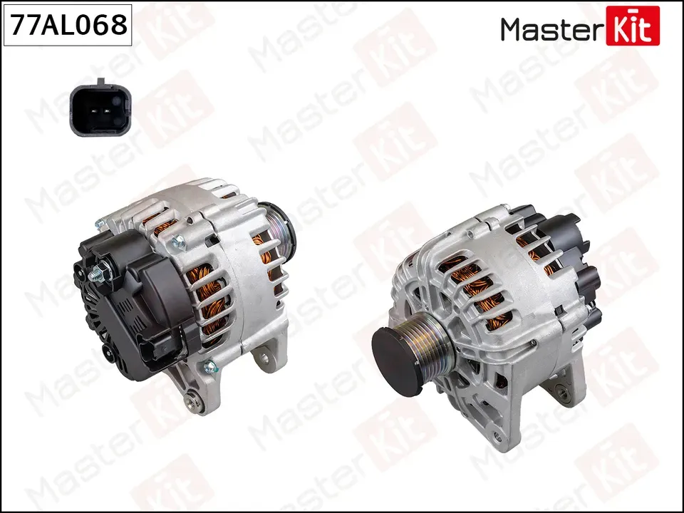 Генератор RENAULT DUSTER CAPTUR 2014- 120A (Master KIT) Master KIT. Артикул 77AL068