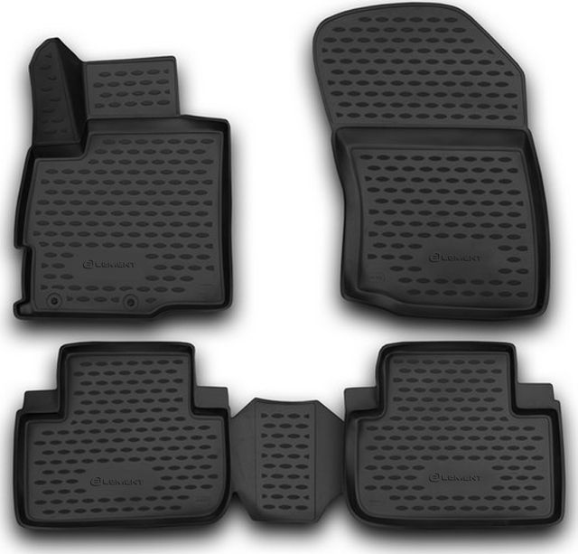 Коврики Element 3D для салона Mitsubishi Outlander III 2WD 2012-2026. Артикул NLC.3D.35.28.210