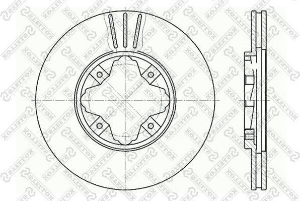Тормозной диск Stellox передний для Rover 600 1993-1999. Артикул 6020-9940V-SX