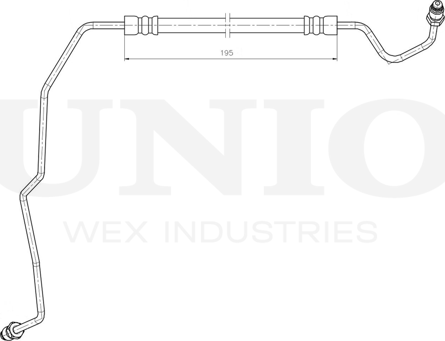 Шланг тормозной (Unio). Артикул BRH-10076