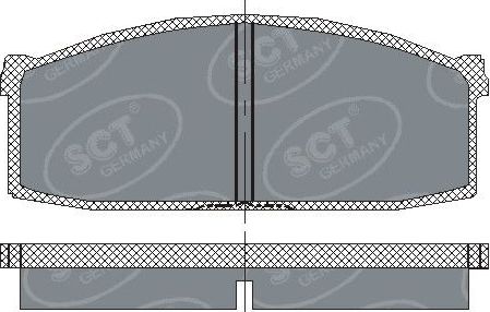 Тормозные колодки SCT-Germany. Артикул SP 112 PR