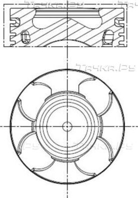 Поршень Mahle для Fiat Punto III Punto 2012-2018. Артикул 011 PI 00100 000