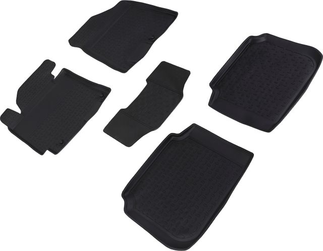 Коврики резиновые Seintex с высоким бортиком для салона Kia Cerato III 2013-2026. Артикул 83919