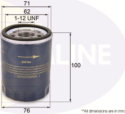 Масляный фильтр Comline. Артикул EOF204