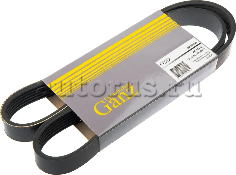 Ремень поликлиновый 6PK1043 (Ganz). Артикул GIE37038