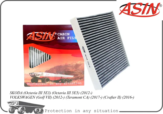 Фильтр салонный (угольный) (Asin). Артикул ASINFC2723C