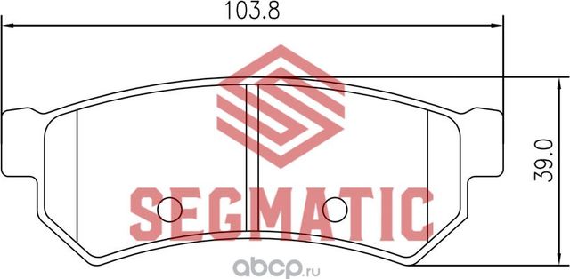 SGBP2598 Колодка торм диск зад Chevrolet Lacetti 1.6 2005-Chevrolet Lacetti 1.4 (Segmatic). Артикул SGBP2598