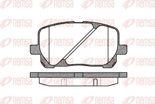 Тормозные колодки Remsa. Артикул 0954.00