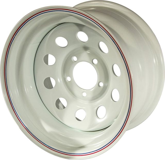 Колёсный диск OFF-ROAD Wheels усиленный стальной белый 5x139,7 10xR15 d110 ET-44 для УАЗ Hunter 2003-2026. Артикул 1510-53910WH-44
