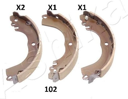 Тормозные колодки ASHIKA задние для Nissan Tiida I 2007-2012. Артикул 55-01-102