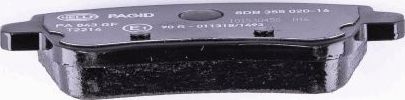 Тормозные колодки Hella Pagid. Артикул 8DB 355 020-161