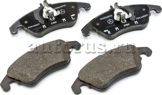 Комплект колодок тормозных 4шт Mercedes-Benz. Артикул A007420752064