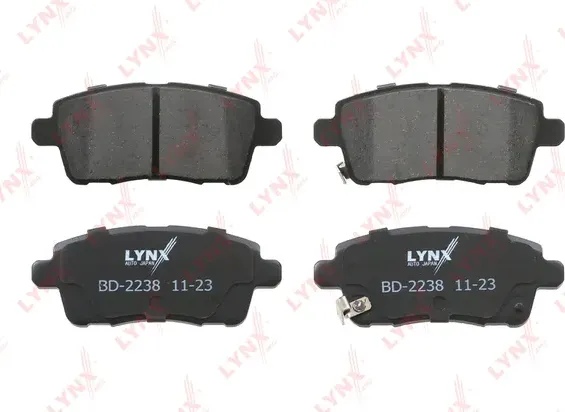 Колодки тормозные задние (Lynxauto). Артикул BD2238
